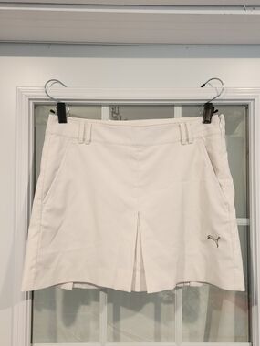 Puma Women’s White Golf Skort - Lightweight Performance Shorts